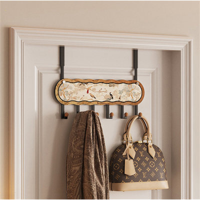 Iron Seamless Over-The-Door Hook Rack