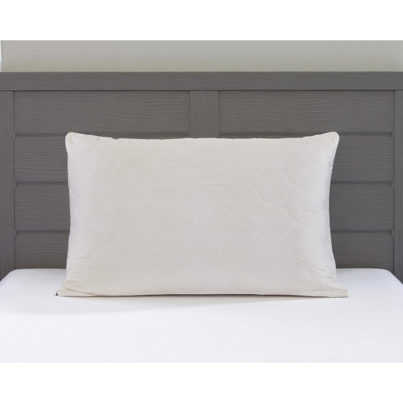 Cotton Wool Hypoallergenic Standard Size Bed Pillow