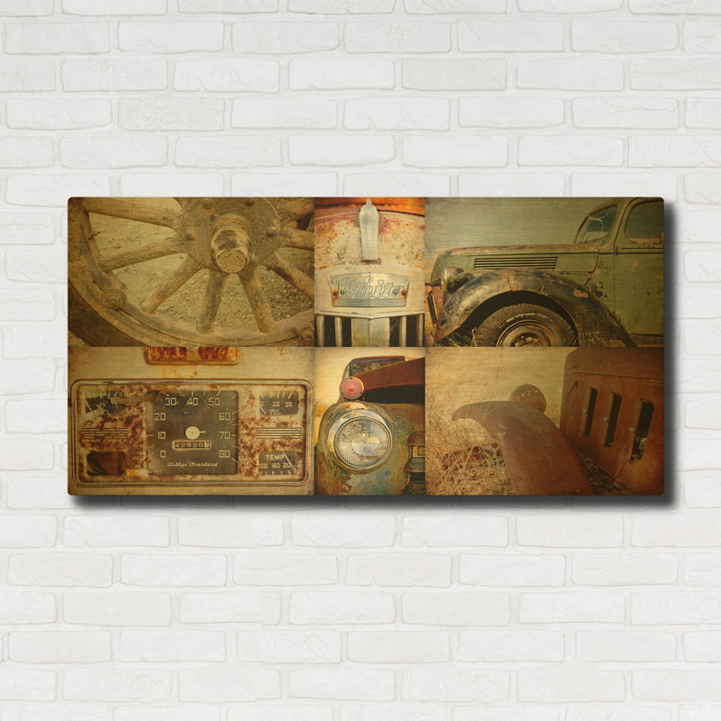 « Pièces vintage » de Jessica Rogers, tableau mural en métal doré, 122 x 61 cm, 48 po x 24 po