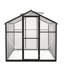Serre en aluminium d'extérieur - Pour conditions difficiles et polycarbonate ventilé pour les jardins Installation rapide gardée