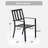Metal Outdoor Stacking Dining Armchair