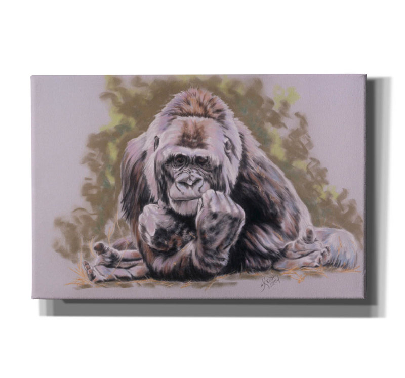 «Um-M-M» par Barbara Keith, art mural sur toile, H 12 po x l 18 po x P 0,75 po