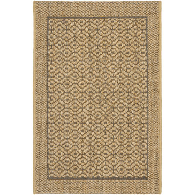 Grampian Beach Jacquard Weave Sisal With Latex Geometric Rug