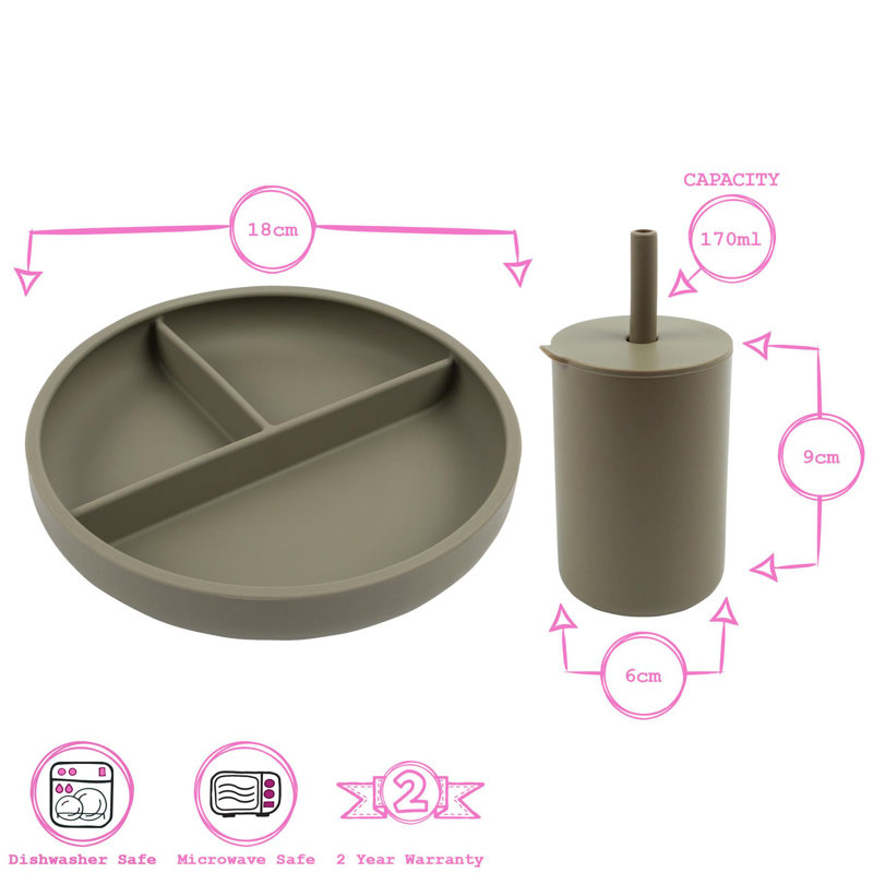 Piece Dinnerware Set, Silver