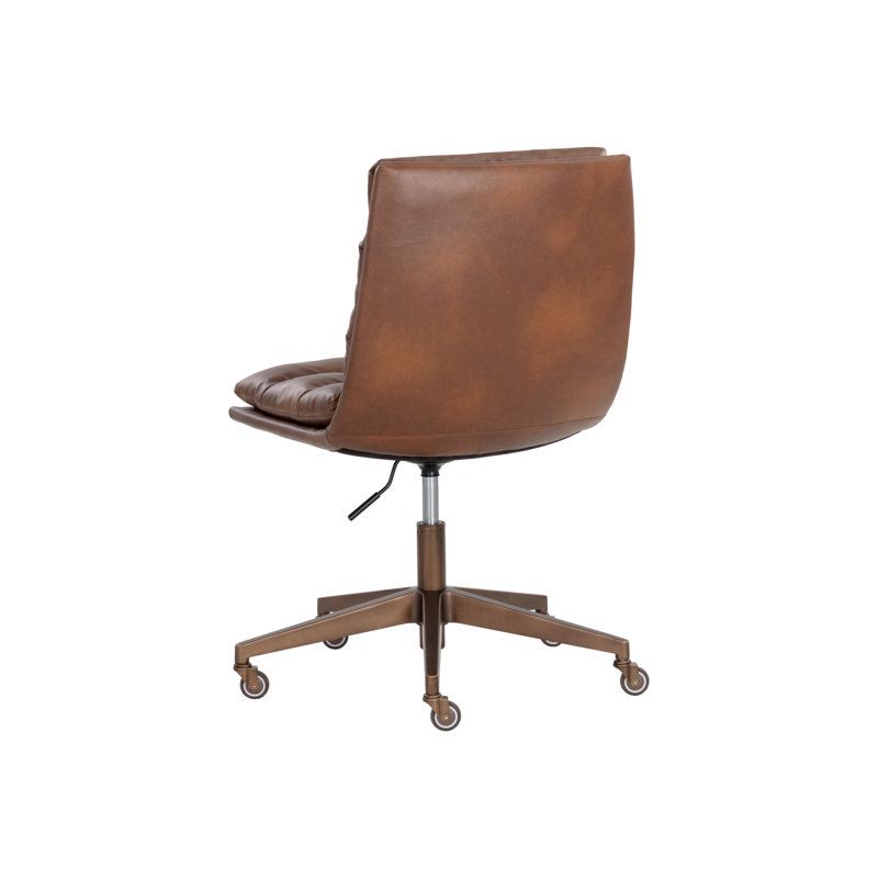 Gwenan Swivel Side Chair, Brown