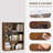Adjustable Wooden Standard 3-Tier Bookcase-89479159-74708111