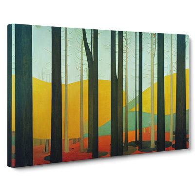 Colourful Abstract Summer Forest Vol.5 - Wrapped Canvas