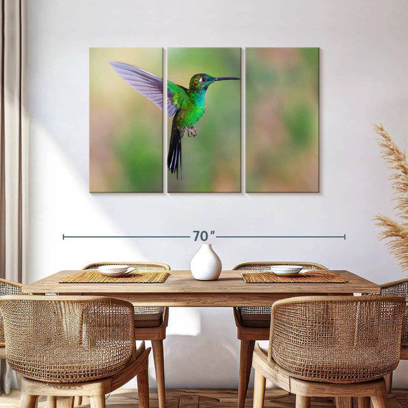 Brampt Green Fronted Hummingbird, 36" H x 57" W
