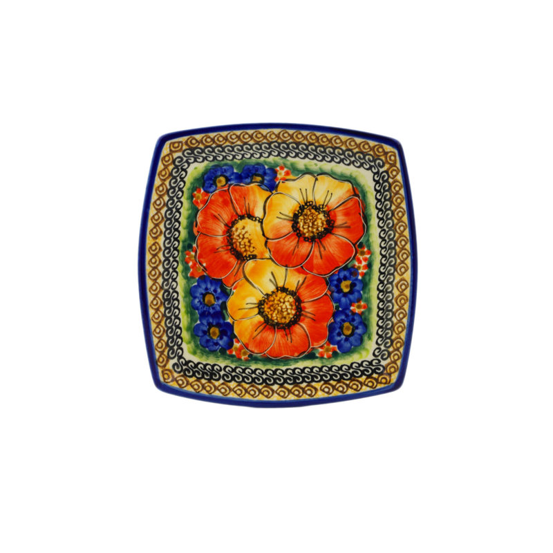 Polish Pottery 6" Appetizer Plate