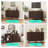 Leathia Sideboard Storage with Solid Wood Leg, Kitchen Cabinets With Sliding Tambour Door-1585886545