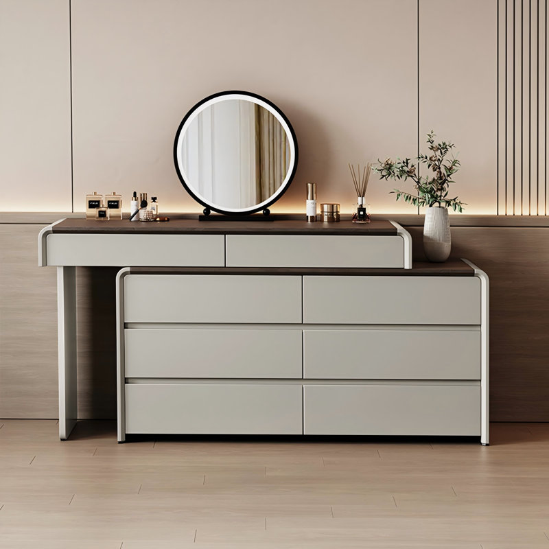 Meuble-lavabo extensible 47,24 po gris