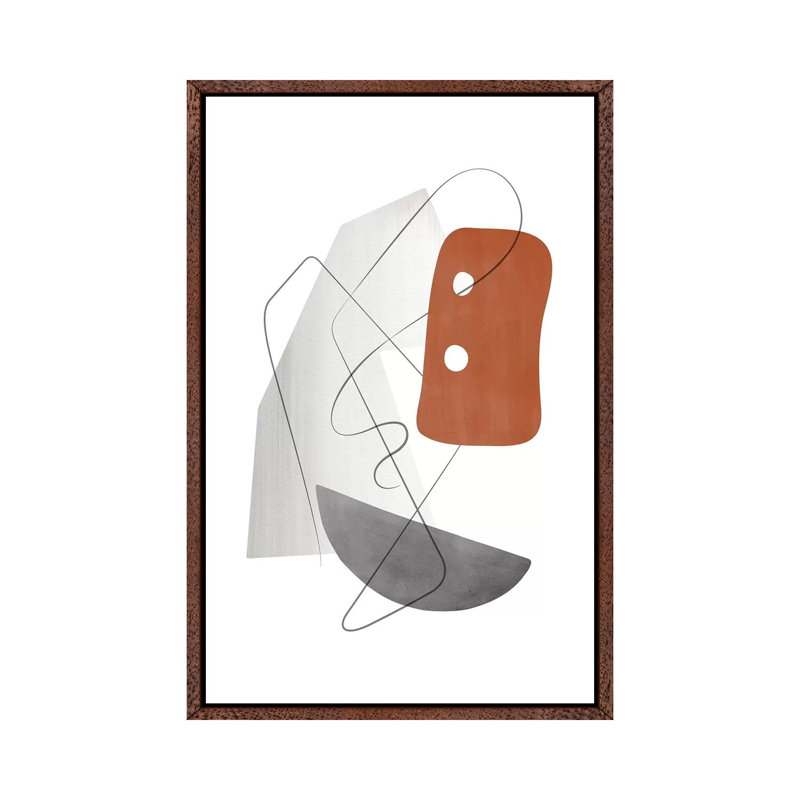 Abstract Composition With Lines XIII by Nouveau Prints - Print on Canvas, 101.6cm H x 66.04cm W x 3.81cm D