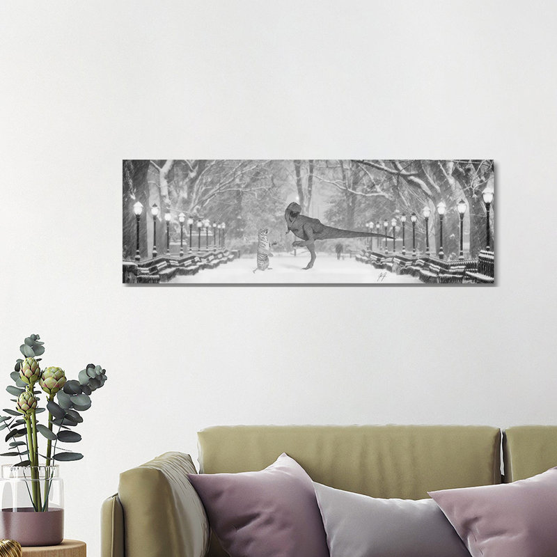 «Dance with Me» par Kathrin Federer, reproduction d'art panoramique sur toile, H 16 po x l 48 po x 1,5 po, Toile tendue