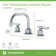 Dia Widespread Two-Handle Bathroom Faucet with Push Pop Drain Assembly