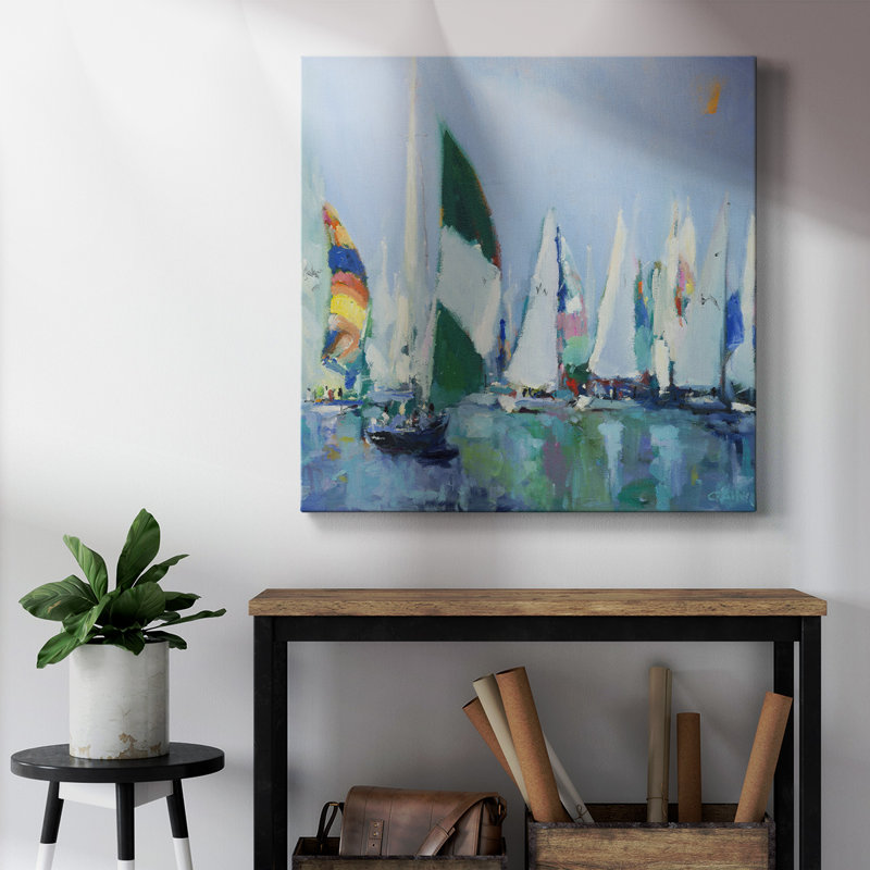 " Parking Lot " Painting Print, 10" H x 10" W x 1" D