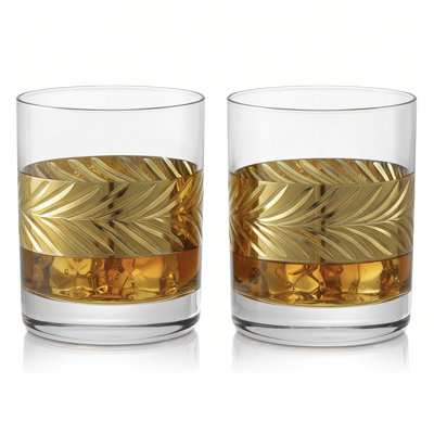 2-Piece 11-Oz Drinking Wine Whiskey Glasses