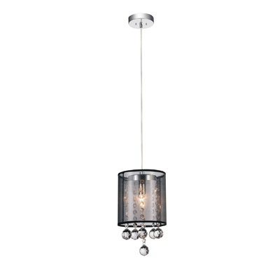 Noah 1 - Light Chrome Single Pendant