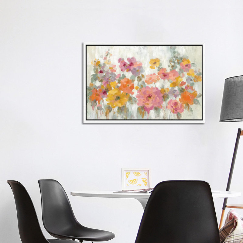 Garden Fun by Silvia Vassileva - Gallery-Wrapped Canvas Giclée on Canvas, White Framed, 101.6 cm H x 66.04 cm W x 3.175 cm D