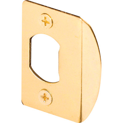 Verrou standard, acier inoxydable 1-5 / 8 po, finition plaquée laiton (paquet de 2)