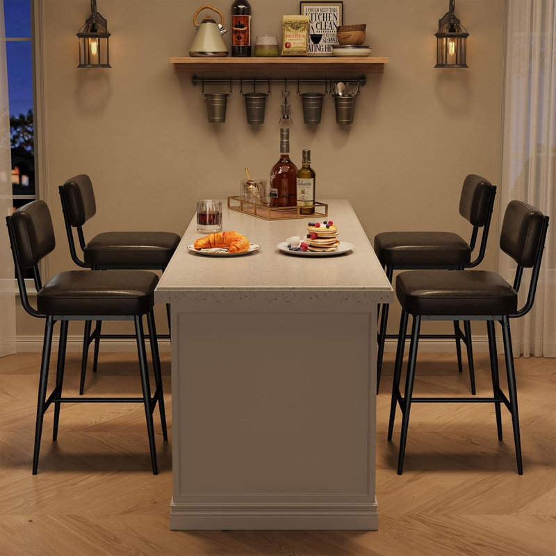 Faux Leather Accent Chair