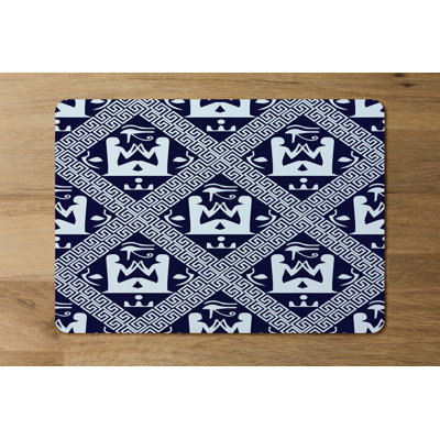 Anastas Polyester-Coated Hardboard Geometric Rectangle Placemat