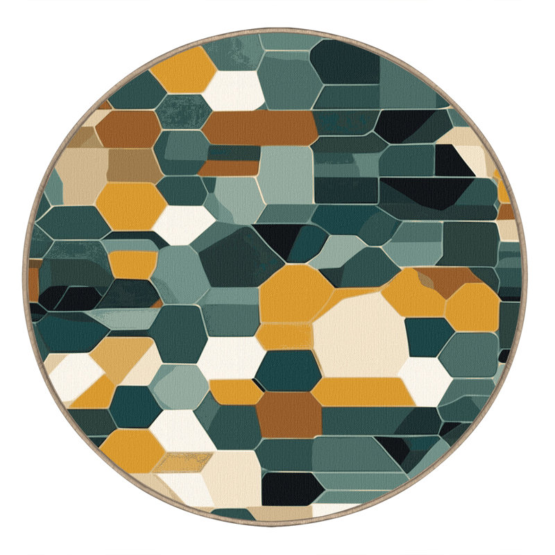 Pixel Array Rug, Round 3'