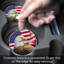 Paquet de 2 sous-verres en pierre American Eagle & Flag