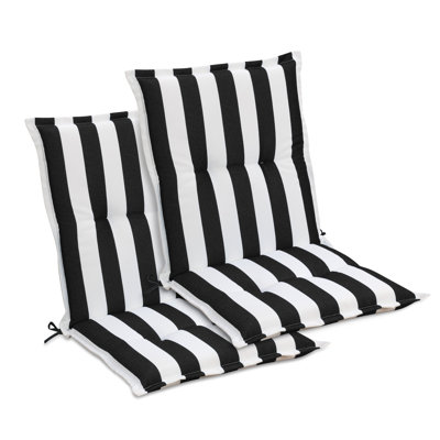  Ensemble de 2 coussins de chaise d'extérieur touffetés