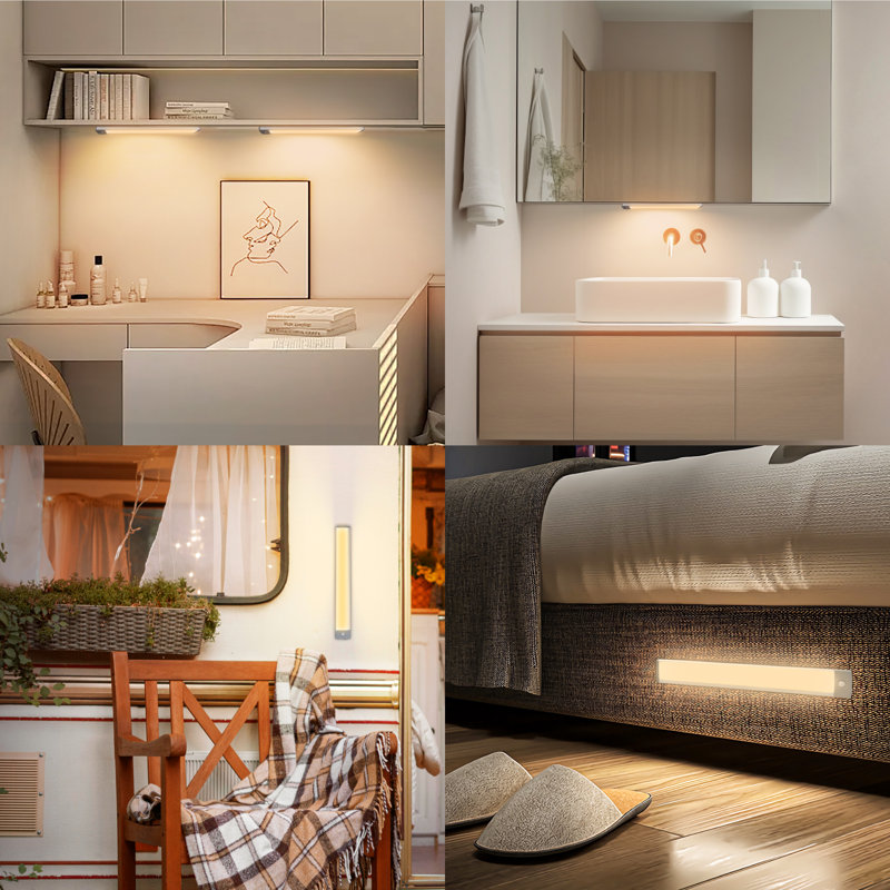 Éclairage mural sans fil 88LED, éclairage avec indicateur de batterie, lumières de placard pour la cuisine, le placard et la maison