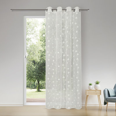 Gardine Alsobrook mit Ösen, transparent