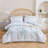 Ensemble d'édredon 3 pièces bleu / vert 100% coton-927207450