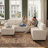 Abramson U-Shaped Corduroy Sectional Pull-Out Sofa Bed with Storage Ottoman-122510072