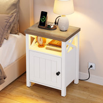 Gracie 3 Drawer Bedside Table - Taupe/Gold – DUSK