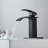 Single Hole Waterfall Bathroom Faucet With Deck Plate With Drain-86181283