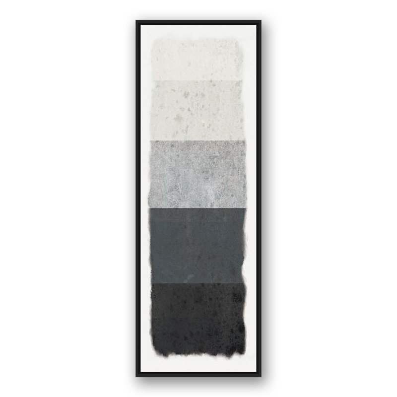 «Gray Lines», reproduction d'impression sur toile encadrée