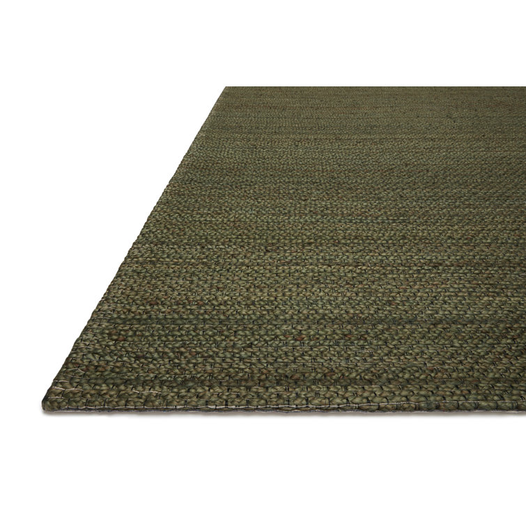 Abisai Handmade Jute / Sisal Green Rug