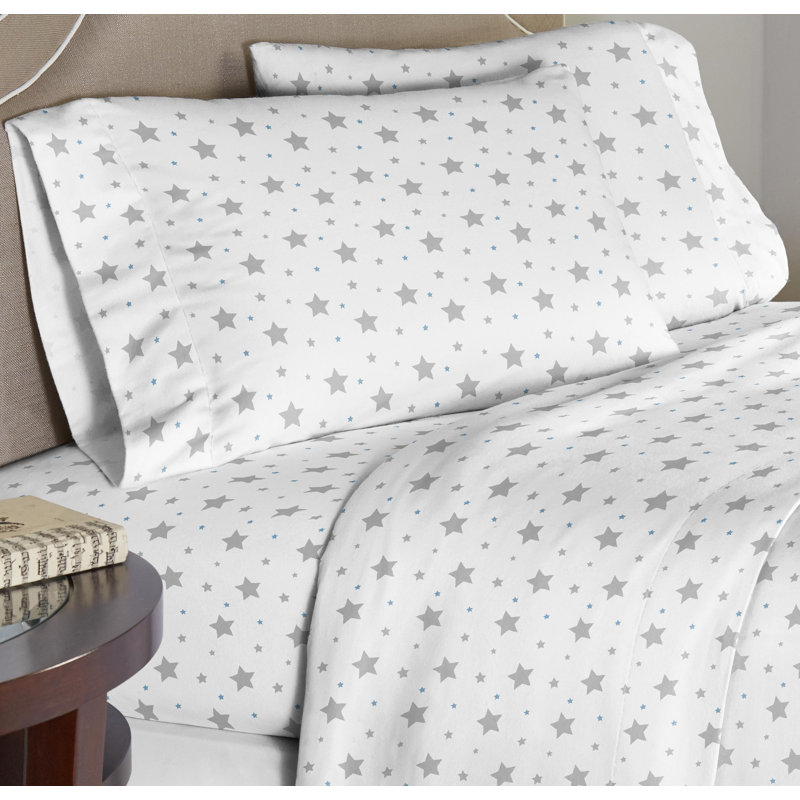 180 GSM Cotton Flannel Flannel Duvet Cover, Twin/Twin XL Duvet Cover + 1 Sham