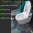Modern Smart Toilet, 1.28 Intelligent Bidet Toilet with Auto Open/Close, Heated Seat with Warm Water and Dryer, Tankless Design with Remote Control, LED Display For Master Bathroom, White