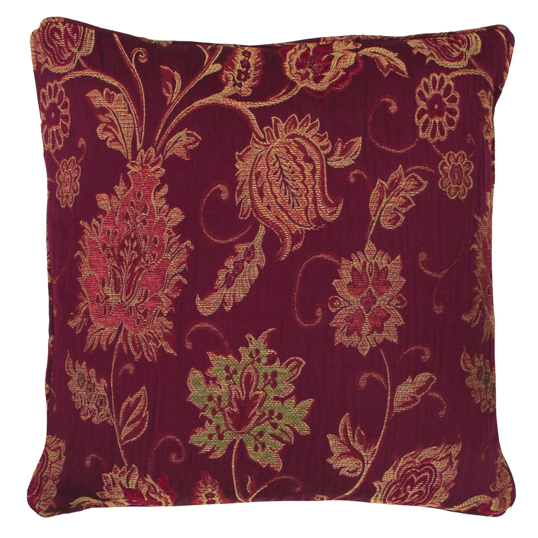 Zurich Feathers Floral Jacquard Feather Filled Cushion