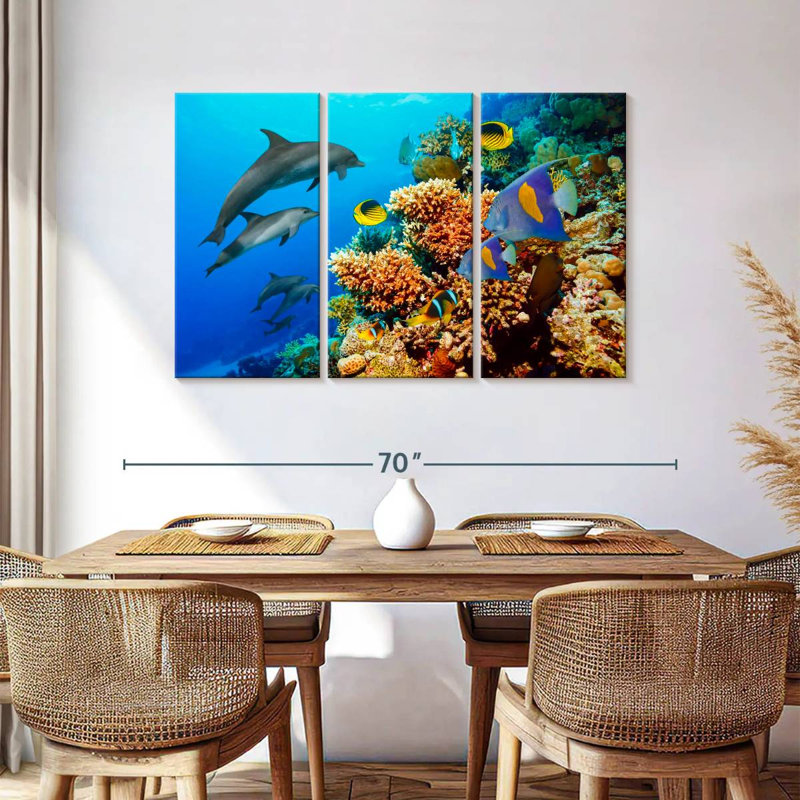 Brampt Reef Sea Life, 36" H x 57" W