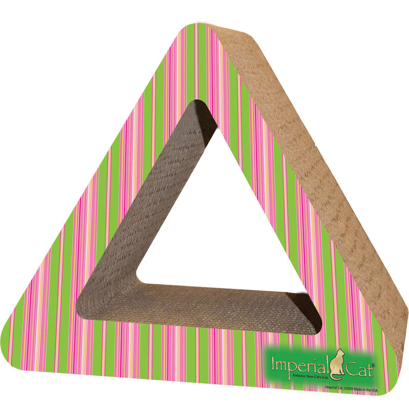 Poteau à griffes triangle Claycomb, Grattoir pour chats Stripe A, Oui