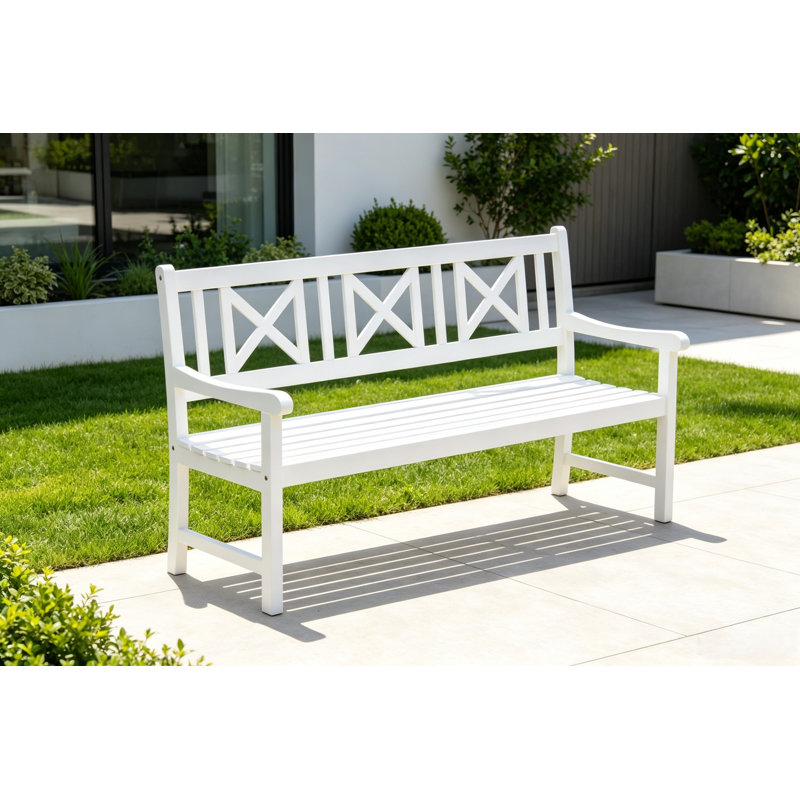 Kelaijah Manufactured Wood Wood Outdoor Bench