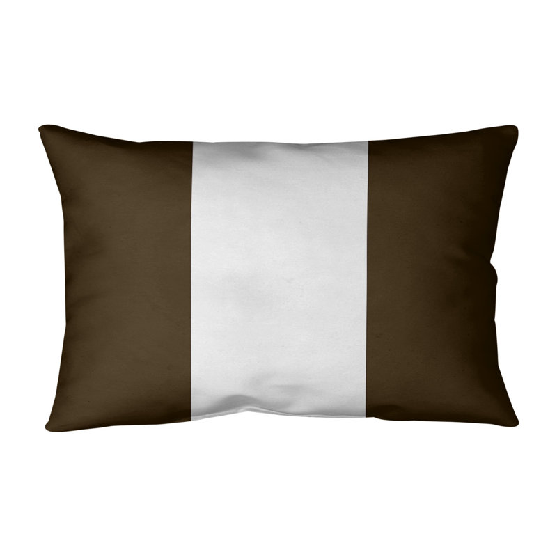 Housse de coussin lombaire Atlanta, Cleveland, Brun / blanc
