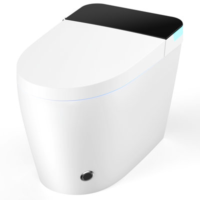Toilette intelligente BCAHome ADA, couvercle à ouverture automatique, double chasse automatique 1,28 gallon, hauteur confortable 17,6 po ADA, siège chauffant, fermeture en douceur