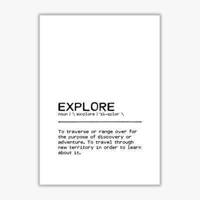 Explore Adventure - Print