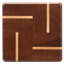 Mahogany and Maple Wood Coasters End Grain with Base