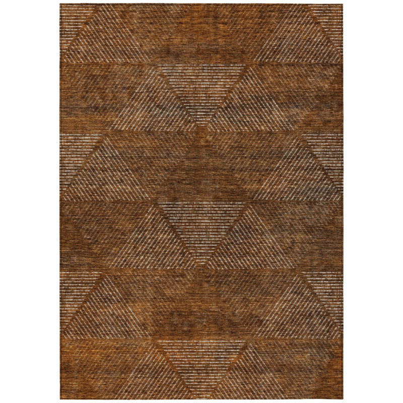 Tapis extérieur lavable en cuivre terre cuite 9 pi x 12 pi