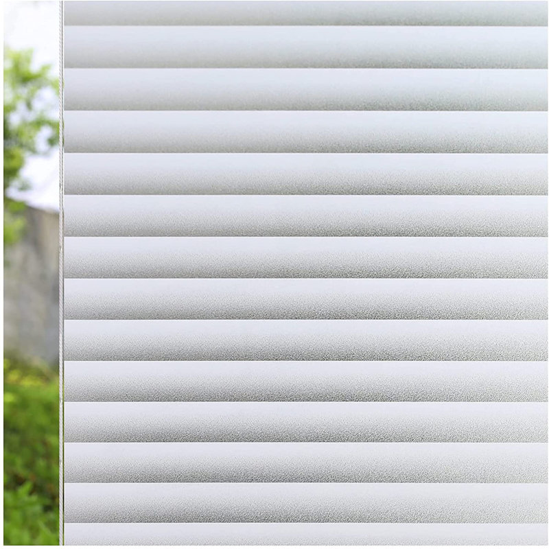 Blinds Pattern Decorative Privacy Window Decal, 17.5" H x 78" W