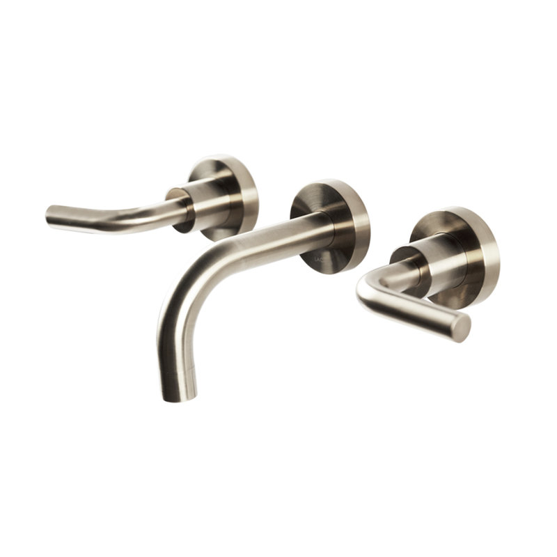 Cigno Wall Mounted Bathroom Faucet, Brushed Nickel