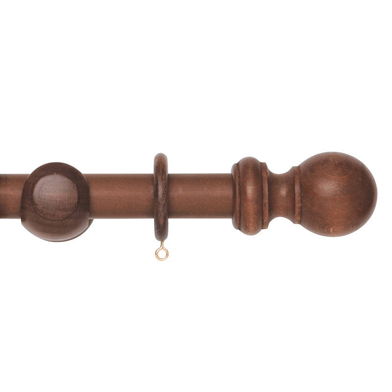Arben Wood 200cm 1cm Single Pole, Rosewood